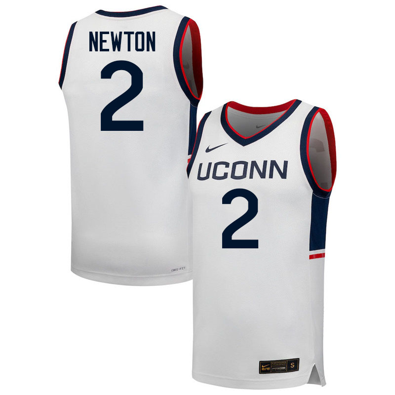 Uconn Huskies #2 Tristen Newton College Basketball Jerseys,Uniforms-Retro White